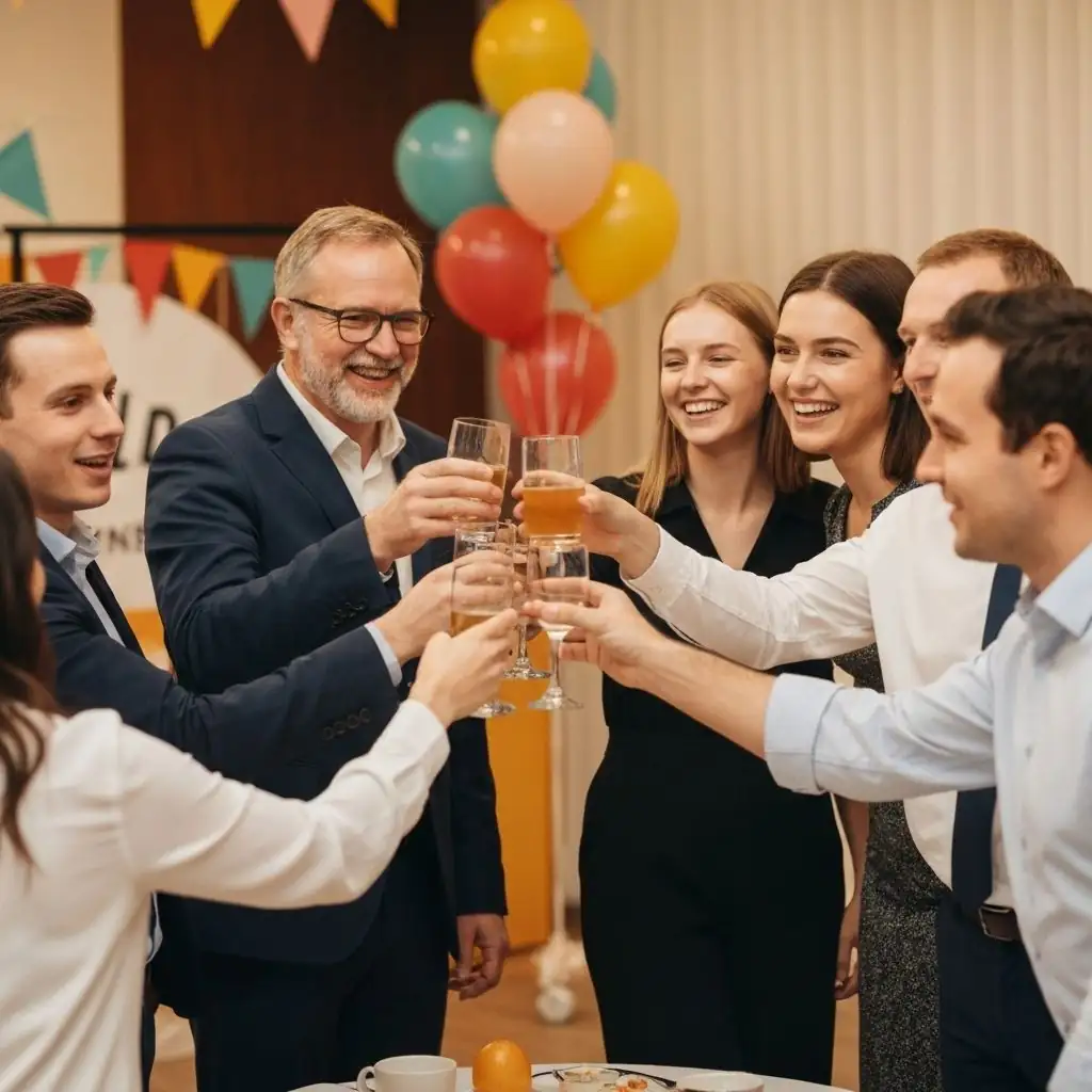 Team celebration