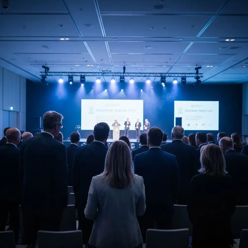 Conference crowd