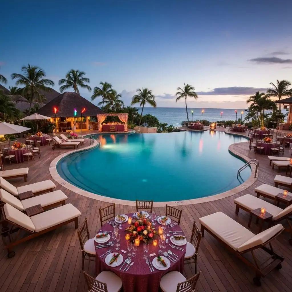 Tropical resort venue