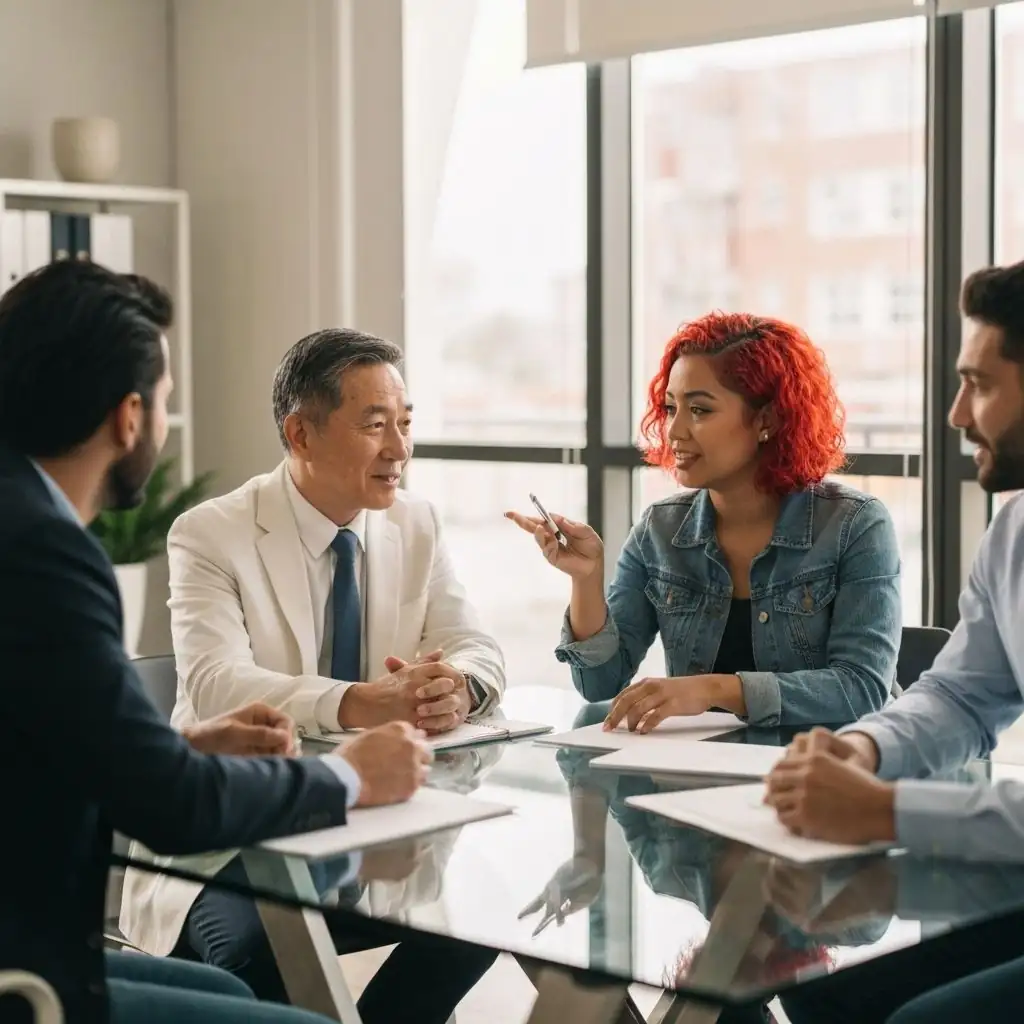 Team collaboration meeting